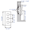 Alfi Brand Brushed Nickel Sqr 2 Way Thermostatic Shower Mixer AB2701-BN